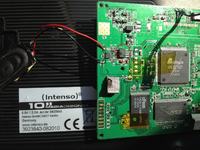 Intenso Mediadesigner 10 - Spalony element po podlaczeniu zlego zasilacza.