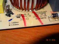 Candy Mod: CI 640 C - Uszkodzony zasilacz płyty indukcyjnej.