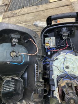 Naprawa i podłączenie układu elektrycznego Parkside PMH 2400 A1 - pęknięty plastik, schemat