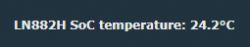 LN882H SoC temperature: 24.2°C