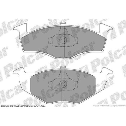 VW Polo 1.9D klekoczące klocki przód