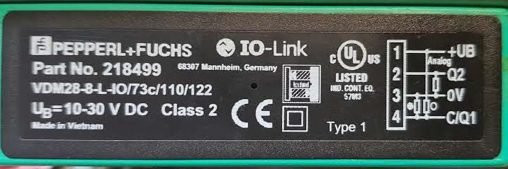 Pepperl+Fuchs P/N 218499 - Laserowy czujnik odleglosci z przetwornikiem ...