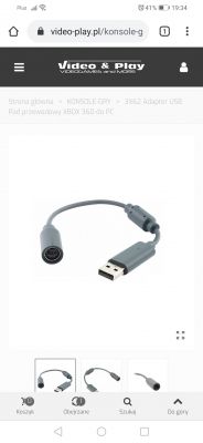 Czy kierownicę Saitek Adrenalin można podłączyć przejściówką do X-Boxa One S?