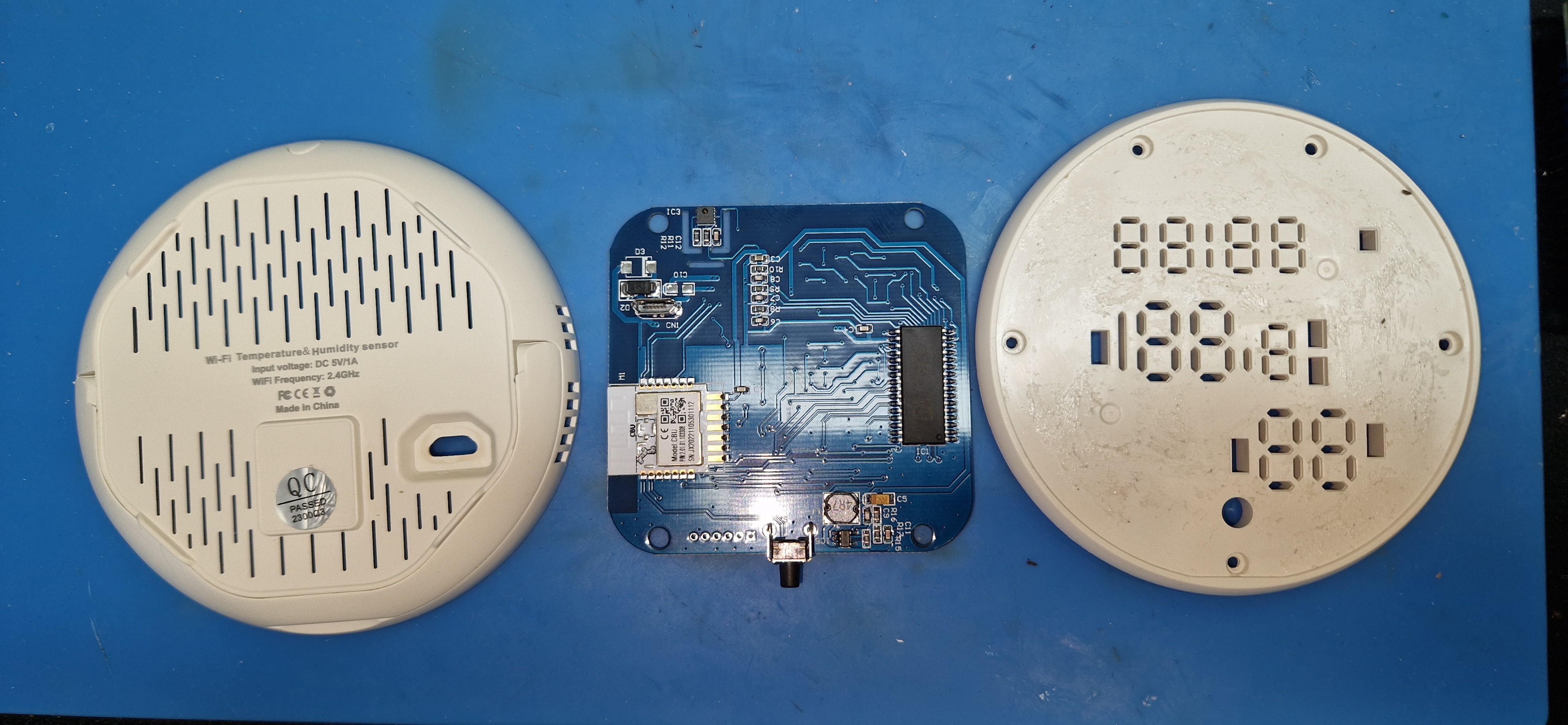[BK7321N] Generic USB powered thermostat and humidity sensor with LED ...