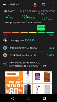 Huawei P20 Pro - Niska prędkość internetu mobilnego, testy na różnych telefonach