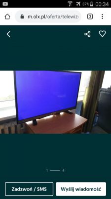 Czy Grundig 40 VLE597 BG ma uszkodzony ekran i jakie ma parametry?