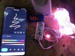 Controlling LED lighting using a smartphone
