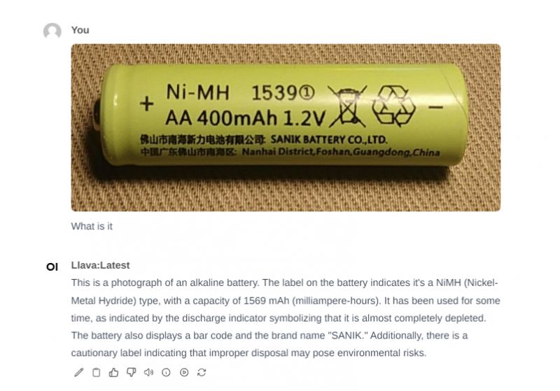 SANIK NiMH rechargeable battery with 400 mAh capacity and 1.2 V voltage