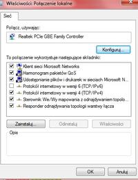 Resetowanie karty sieciowej po restarcie komputera.