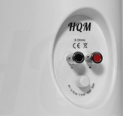 Tabliczka znamionowa głośnika HQM z różnymi ustawieniami mocy