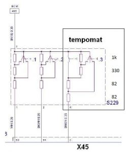 Corsa C 2004 - Tempomat wartości rezystorów