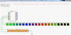 Circuit simulation in OpenBeken with WS2812 LED strip.