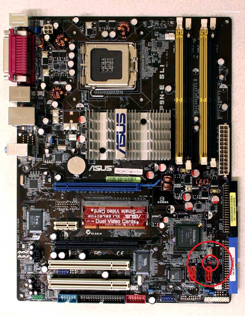 Asus p5n e sli распиновка