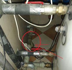 What is the reason for poor hot water pressure in all taps?