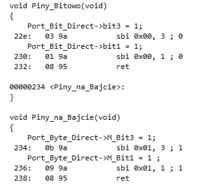 Jak zadeklarować zmienne na portach GPIORx w AVR XMEGA/ATMega?