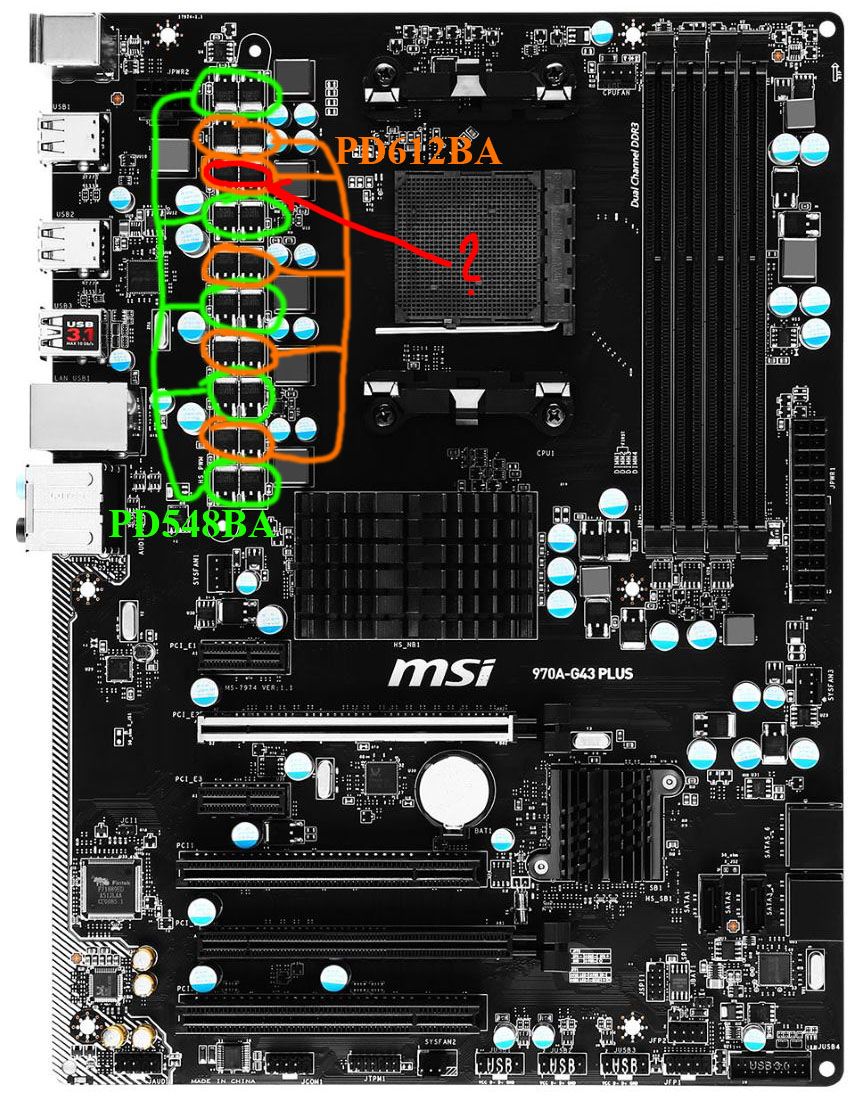 970a g43 msi схема