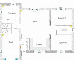 Projektowanie systemu alarmowego dla domu z poddaszem i garażem