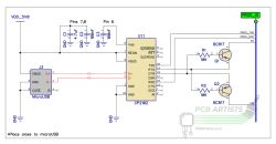 Schematic of CP2102 with microUSB and a dual BC817 transistor circuit driving EN and PROG_IO