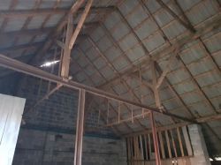Usunięcie 1 podpory więźby dachowej w stodole