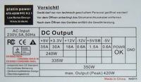 Platin Power model: ATX-420W PFC R 2.1 - naprawa...