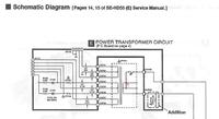 Technics SE-HD55 - wartości napięć z transformatora do podłączenia 240V