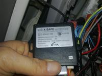 X-safe 01 dds alarm - how to get to the control unit