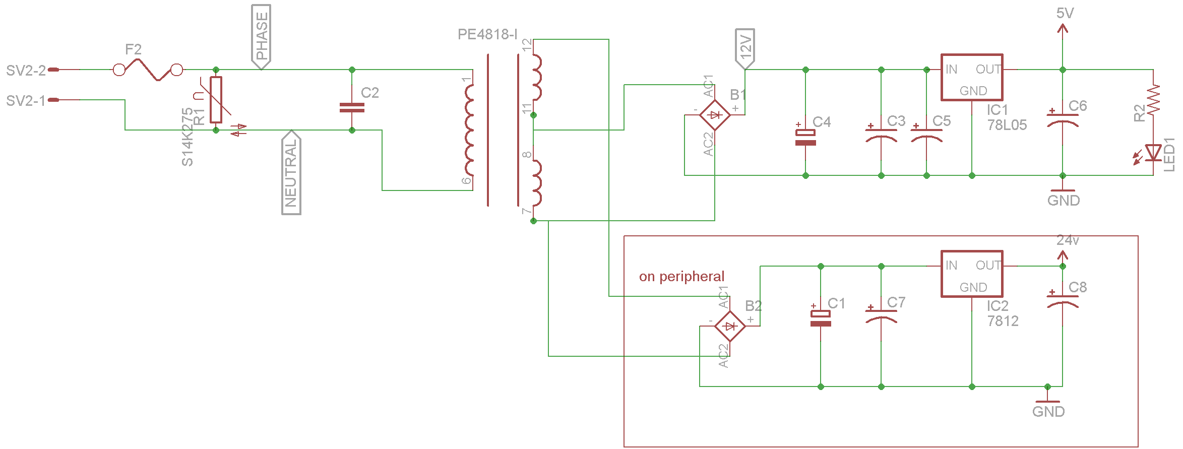 Dual Positive Supply From Centre Tapped Transformer | Forum for Electronics