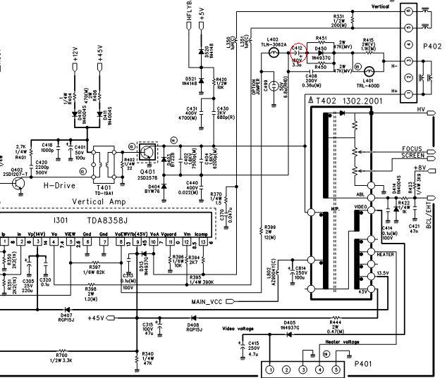 Panasonic tx 29f340t схема