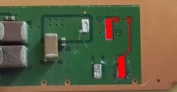 Naprawa PS4 Pro - Uszkodzona ścieżka przy gnieździe zasilania