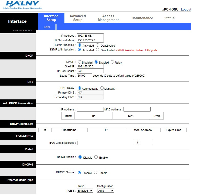 [Solved] HL-1GE GPON Halny Terminal + several routers, what is the ...