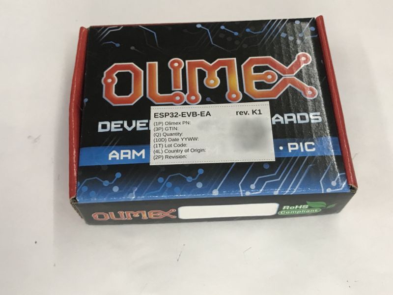 Olimex ESP32-EVB - ESP32 open source & open hardware development board with LAN