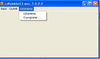czKolektorCE - program do czytania kodów dla Win CE i Windows