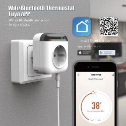 Smart WiFi termostat gniazdkowy MTS-700-WB - Tuya, SmartLife