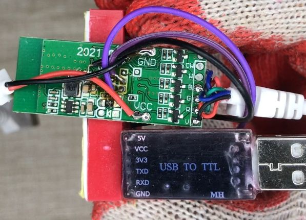 Changing the firmware of the LED bar driver, extension to include temperature and humidity sensor