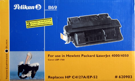 Jaki proszek do kasety Pelikan 869 (zam. HP C4127A, Canon EP-52)? Jaki proszek do kasety Pelikan 869 (zam. HP C4127A, Canon EP-52)?