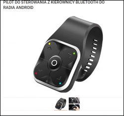 Pilot Bluetooth do sterowania radiem Android montowany na kierownicy.