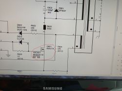 Schemat z Elementem Tranzystora MH3520-30 Schemat elektroniczny z zaznaczonym tranzystorem MH3520-30