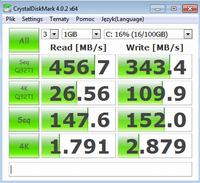 Crucial MX100 256GB - Niskie wyniki w CrystalDiskMark na GA-B75-D3V z Celeron G550