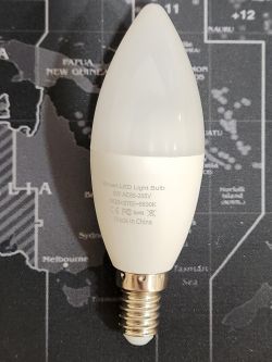 Smart LED Light Bulb on a Map Smart LED light bulb on a map background.