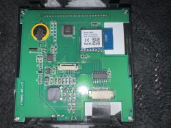 Circuit board with Wi-Fi module, button cell battery, and electronic components