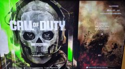 Ekran startowy Call of Duty Modern Warfare 2019 Ekran startowy gry Call of Duty Modern Warfare 2019 na PS5 z opcją Zagraj i przyciskiem Kup.