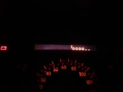 Laguna I 99r wersja RXT co pokazuje ten wskaźnik w komputerze pokładowym