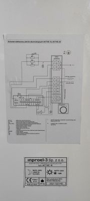 Schemat elektryczny pieca akumulacyjnego Inproel Active 16
