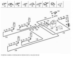 Mercedes klasa A W168 2001 r - Centralny zamek, nie otwierają się tylne drzwi