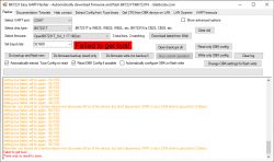 UART Communication Error in BK7231 Easy UART Flasher Screenshot of BK7231 Easy UART Flasher software showing a Failed to get bus! error in red.