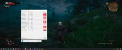 Zrzut ekranu z gry z otwartym oknem TechPowerUp GPU-Z pokazującym dane GPU.