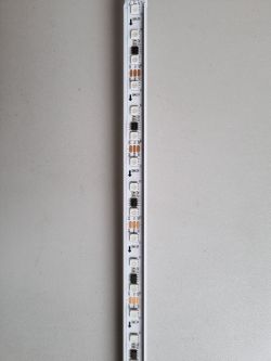 Image of an LED strip with three LEDs per chip.