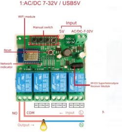 Tuya 4-Way WiFi RF Remote Relay original config file after reflashing