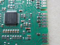 Zmywarka Bosch smi69t05 - spalone elementy na płytce.