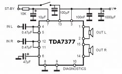 2x35W Moduł wzmacniacza audio